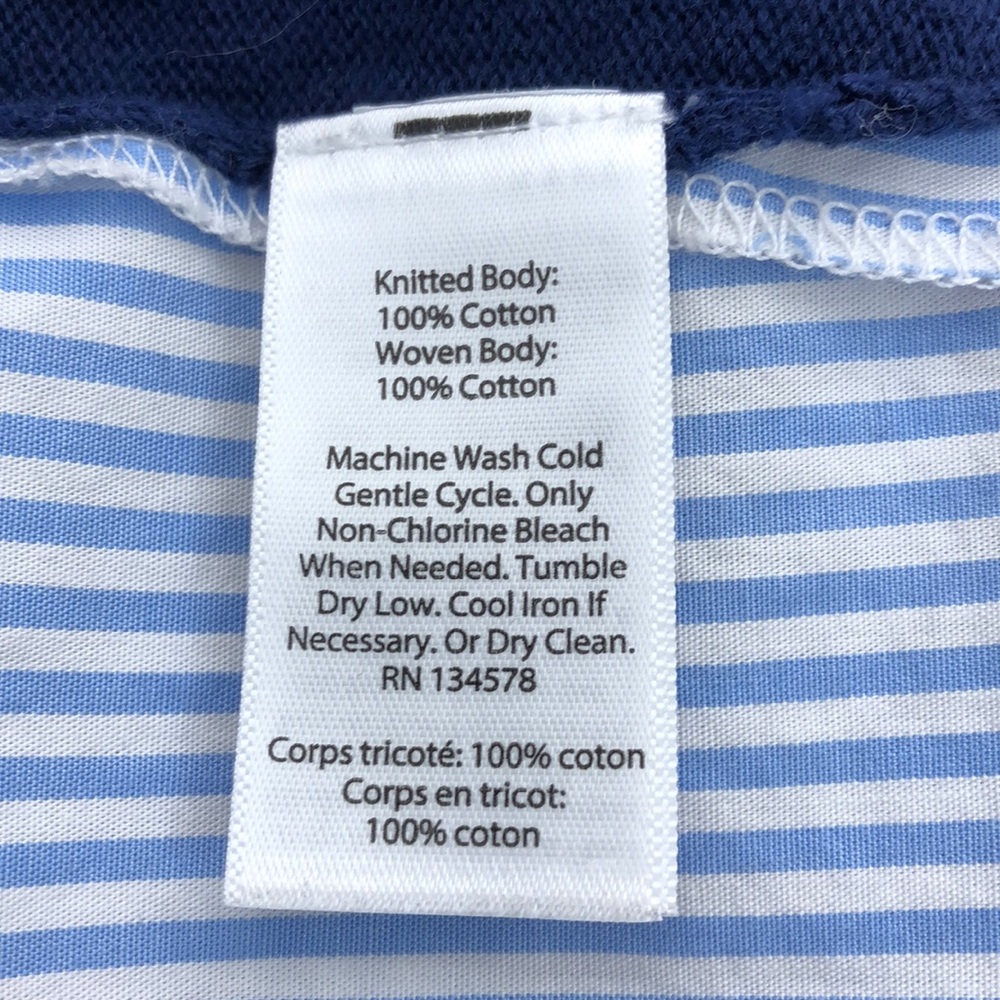 Vineyard Vines Blue Solid / Striped Short Sleeve … - image 6